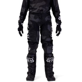 Resim Fox Junior 180 Bnkr Siyah Y22 Motosiklet Pantolonu 