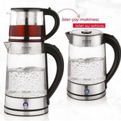 Resim Schafer Gourmemaxx Cam Çay Makinesi Kettle 4 Parça 