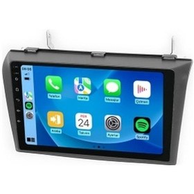 Resim Mazda 3 2004-2009 6gb Ram 64gb Hafıza 8 Çekirdek Carplay Kamera Android Multimedya 9" 