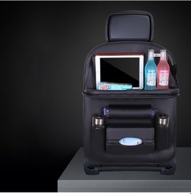 Resim Pazly Arka Koltuk İçin Cbtx Katlanabilir Masa Tepsisi Tablet Tutucu Mendil Kutusu İle Araba Düzenleyici Saklama Çantası - S 