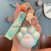 Resim Silver1 Zarif Anti-Kayıp Araba Anahtarlık Okul Çantası Çekicilik Bebek Yaratıcı Erkek ve Kadın Çift Yıldız Ayı Anahtarlık (Yurt Dışından) 