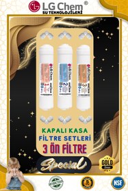 Resim ligth gastro LG Chem GOLD PREMIUM 7 FİLTRE 14 AŞAMA 12 LİTRELİK BEYAZ RENK SU ARITMA CİHAZI 