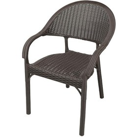 Resim Luna Eylül Rattan Koltuk 4 Adet Kahverengi 