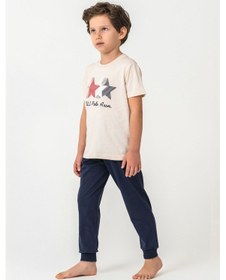 Resim U.s. Polo Assn. Erkek Çocuk Beyaz Pijama Takım 5274-49847 Beyaz 