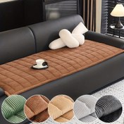 Resim 1'li Paket Kalın Flanel Koltuk Yastığı, Modern Tarz, Evcil Hayvan Dostu, Kaymaz ve Makinede Yıkanabilir, 2 veya 3 Kişilik Kanepe için Uygun 