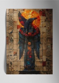 Resim Antik Firavun Mısır - Sanatsal Metal Tablo 