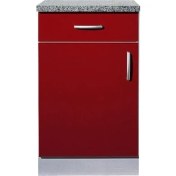 Resim T Designo Tdesigno Boran Mutfak Çekmeceli Alt Modül -Çok Amaçlı DOLAP60 cm Kırmızı 