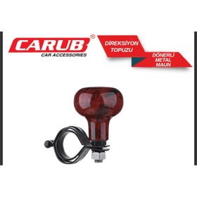 Resim Carub Direksiyon Topuzu Dönerli Metal Lux Maun 