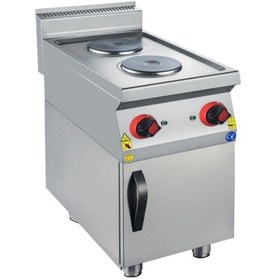 Resim Karacasan Endüstriyel 900 Seri Dolaplı 40 Cm 2 Gözlü Elektrikli Ocak 