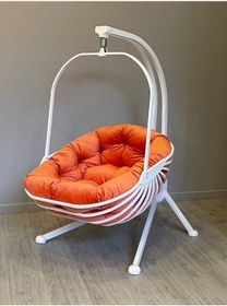 Resim Murtiko Ev Bahçe Ofis Teras Balkon Lüks Minderli Hamak Salıncak 