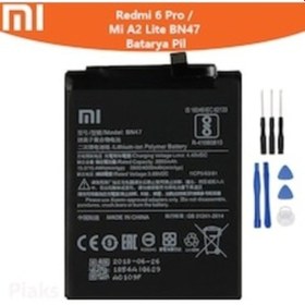 Resim Xiaomi Mi A2 Lite Bn47 Pil Batarya Tamir Seti 