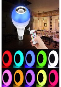 Resim Ampul Bluetooth Hoparlör Akıllı Led Ampul Lamba Kumandalı Rgb Lamba Ayarlanabilir Işıklı Led Ampul 