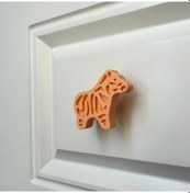 Resim Pomerol Turuncu Zebra Dolap Kulpu - Çocuk Odası, Mutfak Ve Banyo İçin Sevimli Mobilya Kulp, Kulpd 