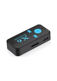 Resim X6 Bluetooth Müzik Alıcısı 3.5 MM Aux Adaptör Araç Kiti 