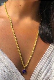 Resim Tufanlar Kuyumculuk Altın Nazar Kolye 14 Ayar 