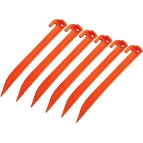 Resim Evolite Arancio ABS Çadır Kazığı -23cm 6 Adet Turuncu 