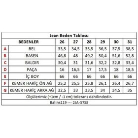 Resim Kadın Kot Pantolon 2ja/5758 Siyah 