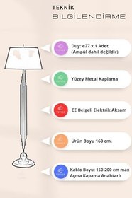 Resim vinner Conic Krom Kaplame Metal Lambader - Gül VNRCNCKRM001018 
