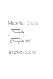 Resim Genel Markalar Tezgah Üstü Pamukluk Krom Renk 122X70X70 Mm 