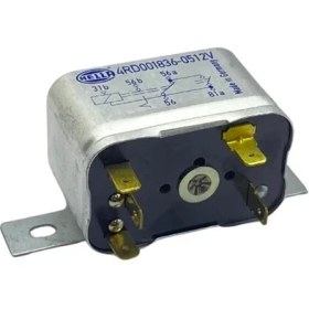 Resim Hella 12V Far Rölesi 5 Uçlu (Çift Platin) (Kalıcı) (31B-56-56A-56B-81A) Germany 