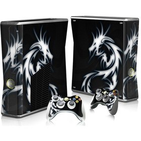 Resim Aircraft Jzcat Xbox360 Slim Konsol Tam Gövde Çıkartması Ve Joystick Çıkartması-18 