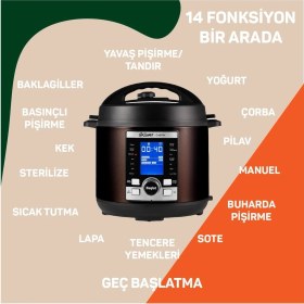 Resim Arzum Buharlı Pişirici Chefim Çok Amaçlı Basınçlı ve Buharlı Pişirici 