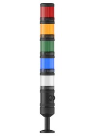 Resim Mesan Ø70 5 Kat Işıklı Kolon Multi Led Buzzer Tüp Montaj 12-24vac/dc Ms 393.1.3.2.5.4.12-24vac/dc 