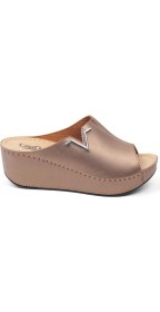 Resim Capone Outfitters Kailey 6145 Kadın Dolgu Topuklu V Toka Terlik 