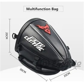 Resim Novahub Karbon Fiber Kevlar Motosiklet Arka Koltuk Çantası Siyah 