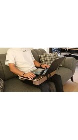 Resim Güzel Hediyem Axolotl Telefon ve Tablet Bölmeli Minderli Laptop Sehpası Notebook Bilgisayar Çalışma Masası 