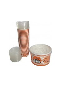 Resim Karton Kase Kapaklı 16 Oz 50 Li Paket 