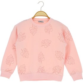 Resim Atabay Kids ATABAY KİDS 155-01-25 KIZ BLUZ YAPRAK BASKILI 2 İP 9/12 YAŞ 