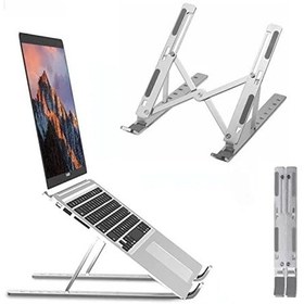 Resim Taşınabilir Metal Dizüstü Bilgisayar Standı - Kaymaz Ve Ergonomik Tasarım 
