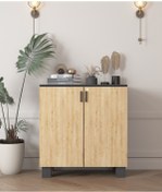 Resim Antrasit 2 Kapaklı Ofis Dolabı 