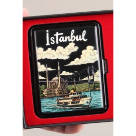 Resim Silvio Monetti Mavi Jet Alevli Çakmak Sigara Tabakası Kutulu Set SET003 