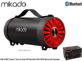 Resim MD-54BT Usb+FM Destekli 3W+10W Bluetooth Speaker, Siyah/Mavi MD-54BT Usb+FM Destekli 3W+10W Bluetooth Speaker, Siyah/Mavi