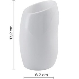 Resim İside Diş Fırçalık, Tezgah Üstü - Beyaz 