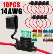 Resim Topshop1 10 Adet 14awg İnline Sigorta Tutucu Atc Ato 10a-40a Sigortalı Araç Tekne 