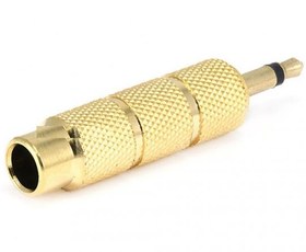 Resim Mono 6.3 mm Erkek - 3.5 mm Dişi Çevirici Gold Aparat 