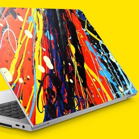 Resim Renkli sıçratılmış Boya Notebook Sticker, Laptop sticker,, Hp Sticker, Asus Sticker, 15.6 inç Sticker 