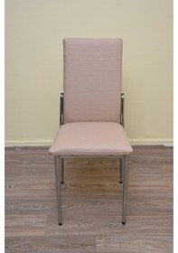 Resim Bengimobilya Sandalye Gözde Model Metal Transmisyon Nikelaj Koyu Krem Renk Kum 