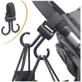 Resim Bfs 2li Bebek Arabasına Uyumlu Cırtlı Eşya Taşıma Aparatı 360 Derece Dönebilen Plastik Kanca Diğer 