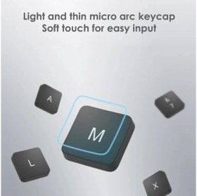 Resim Xiaomi Kablosuz Klavye ve Fare Seti 3 Versiyon3 (WXJS03YM) 2.4ghz Soft Keycap Lightweight 