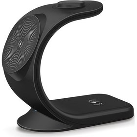 Resim Butu Ojd-83 3'ü 1 Arada 15w Manyetik Kablosuz Şarj Cihazı Siyah 