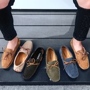 Resim Erkek Slip-On Loafers - Yumuşak Taban Rahat Klasik Ayakkabılar, Yuvarlak Burun, Düz Renk, Suni Üst ve Kauçuk Taban, Tüm Mevsim Giyim, Klasik Giyim İçin Mükemmel, Rahat Ayakkabılar | Şık Slipons | Dayanıklı Kauçuk Taban 