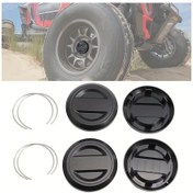 Resim Chuangyinshop Siyah 4 Adet Polaris Rzr 1000 Xp Turbo Xp 4 Ranger 2017 2025 Jant Kapakları 