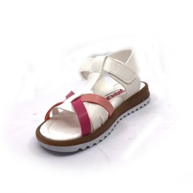 Resim Şirin Bebe 01 Beyaz Kız Çocuk Bebe Sandalet Ayakkabı 