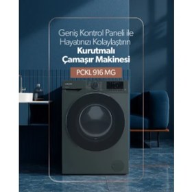 Resim Leisure Pckl 916 Mg 10KG / 6kg Inverter - Homewhiz Smart Kurutmalı Çamaşır Makinesi 