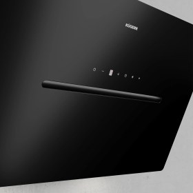 Resim Kügerr D8 90 cm Siyah Sessiz Davlumbaz 