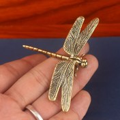Resim Vintage Pirinç Yusufçuk Figürü - Antika Tarzı Ev & Ofis Masa Dekoru, Yaratıcı Çay Evcil Hayvan Koleksiyonu 